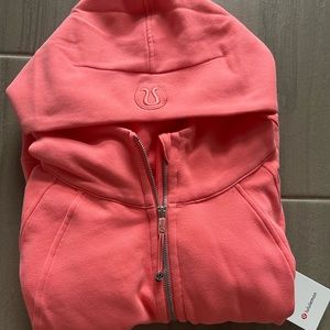 NWT Lululemon Scuba Oversized Half Zip Hoodie in Raspberry Cream